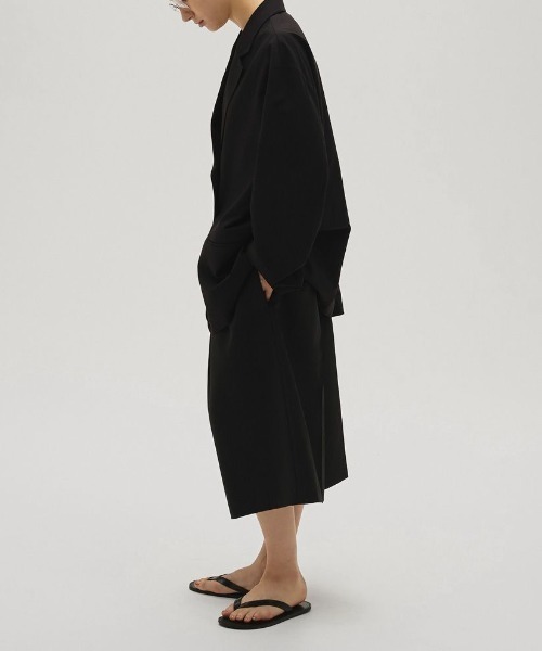 TODAYFUL（トゥデイフル）の「【TODAYFUL/トゥデイフル】Dry Touch Rough Jacket/ドライタッチラフジャケット（テーラードジャケット・レディース・ブラック/ベージュ・38/36）」の5枚目の写真