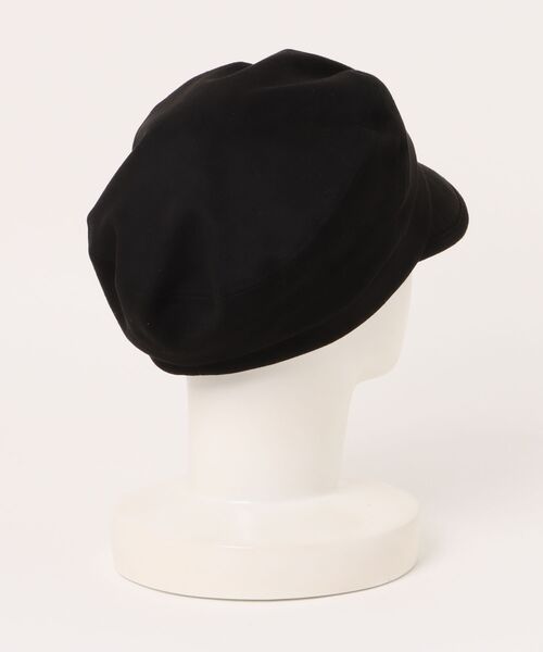 美品 人気 CA4LA カシラ シンプル 無地 キャスケット ブラック黒 茶 ALL LEATHER CORDEL 7(ONESIZE BLACK): キャスケット｜帽子通販