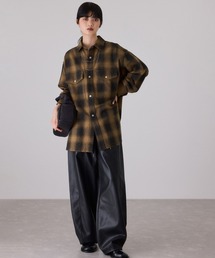 ADAM ET ROPE' | オンブレチェックシャツ(シャツ/ブラウス)