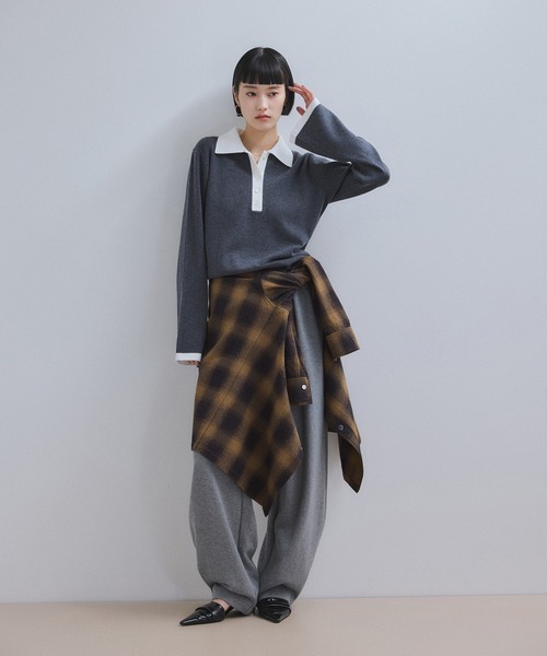 ADAM ET ROPE'（アダムエロペ）の「オンブレチェックシャツ（シャツ/ブラウス・レディース・イエロー系その他3・FREE）」の16枚目の写真