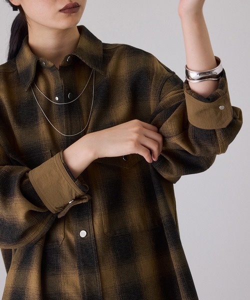 ADAM ET ROPE'（アダムエロペ）の「オンブレチェックシャツ（シャツ/ブラウス・レディース・イエロー系その他3・FREE）」の20枚目の写真