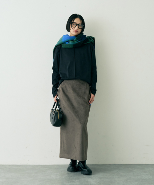 Rouge vif Anna(ルージュヴィフアンナ)の「綿ポリ天竺万能カットプルオーバー(Tシャツ/カットソー・レディース・ブラック/ホワイト・フリー)」の17枚目の写真