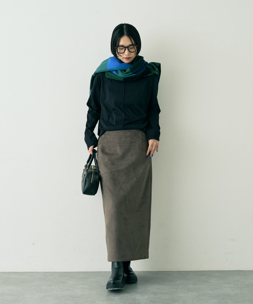 Rouge vif Anna(ルージュヴィフアンナ)の「綿ポリ天竺万能カットプルオーバー(Tシャツ/カットソー・レディース・ブラック/ホワイト・フリー)」の18枚目の写真