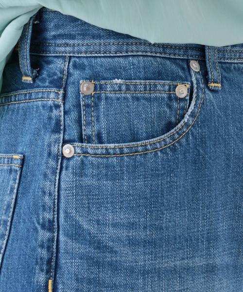 Another Edition（アナザーエディション）の「ジャパンデニムハイウエストテーパード/ AEBC JP DNM HIW TPD◆（デニムパンツ・レディース・ネイビー/ライトブルー・MEDIUM/SMALL）」の8枚目の写真