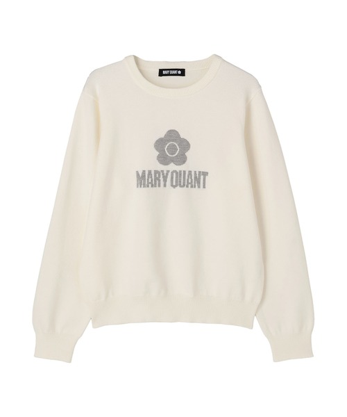 MARY QUANT（マリークワント）の「シンプルロゴニット プルオーバー（ニット/セーター・レディース・ブルー/ブラック/ホワイト/レッド/グリーン・M）」の6枚目の写真