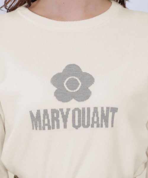 MARY QUANT（マリークワント）の「シンプルロゴニット プルオーバー（ニット/セーター・レディース・ブルー/ブラック/ホワイト/レッド/グリーン・M）」の7枚目の写真