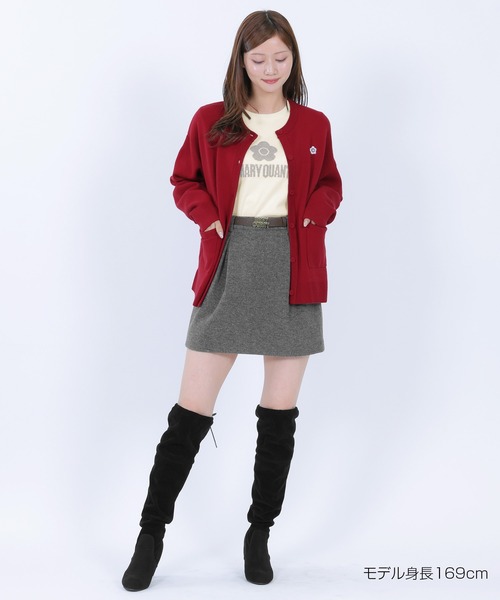 MARY QUANT（マリークワント）の「シンプルロゴニット プルオーバー（ニット/セーター・レディース・ブルー/ブラック/ホワイト/レッド/グリーン・M）」の9枚目の写真