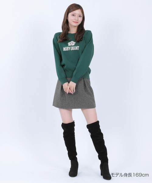 MARY QUANT（マリークワント）の「シンプルロゴニット プルオーバー（ニット/セーター・レディース・ブルー/ブラック/ホワイト/レッド/グリーン・M）」の15枚目の写真