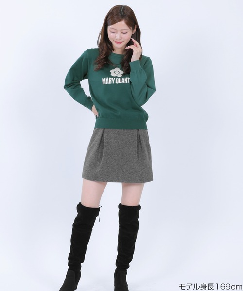 MARY QUANT（マリークワント）の「シンプルロゴニット プルオーバー（ニット/セーター・レディース・ブルー/ブラック/ホワイト/レッド/グリーン・M）」の17枚目の写真