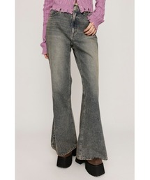 SLY | L/W WIDE FLARE PT ローウエスト ワイド フレアパンツ 冬服(デニムパンツ)