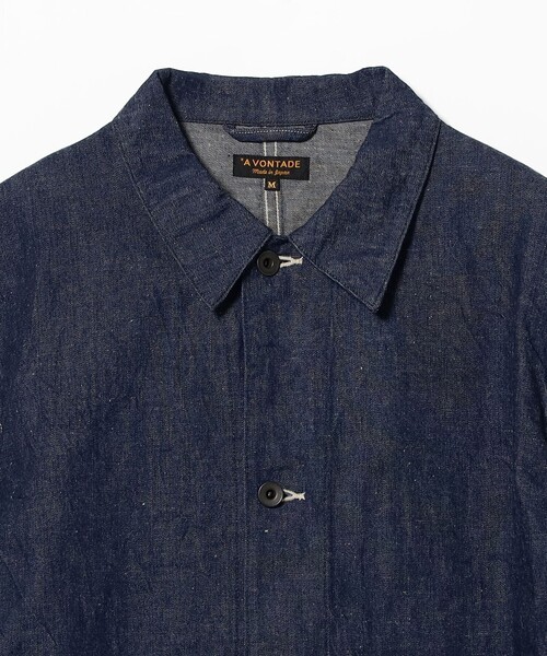 A VONTADE（アボンタージ）の「*A VONTADE / デニム カバーオール（ブルゾン・メンズ・インディゴブルー・LARGE/MEDIUM/SMALL）」の3枚目の写真