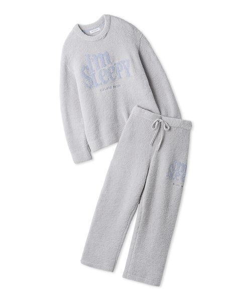 HOMME】パウダースリーピーロゴジャガードプルオーバー&ロングパンツ HOMME】パウダースリーピーロゴジャガードプルオーバー&ロングパンツ