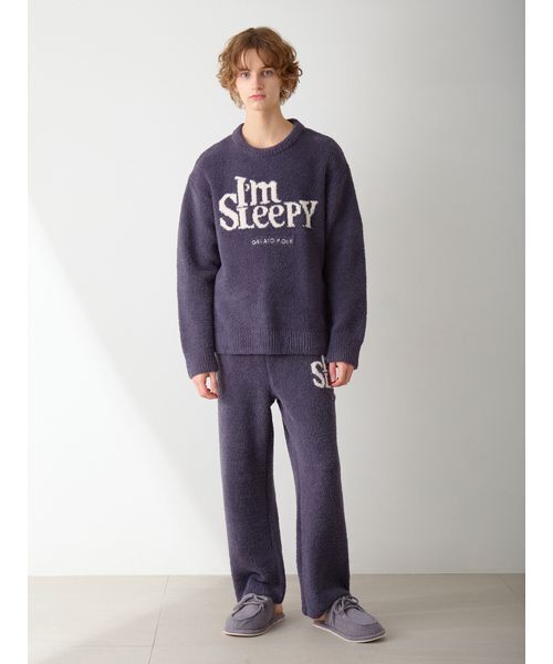 HOMME】パウダースリーピーロゴジャガードプルオーバー＆ロングパンツ