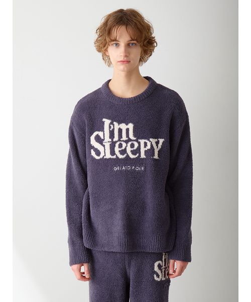 HOMME】パウダースリーピーロゴジャガードプルオーバー＆ロングパンツ