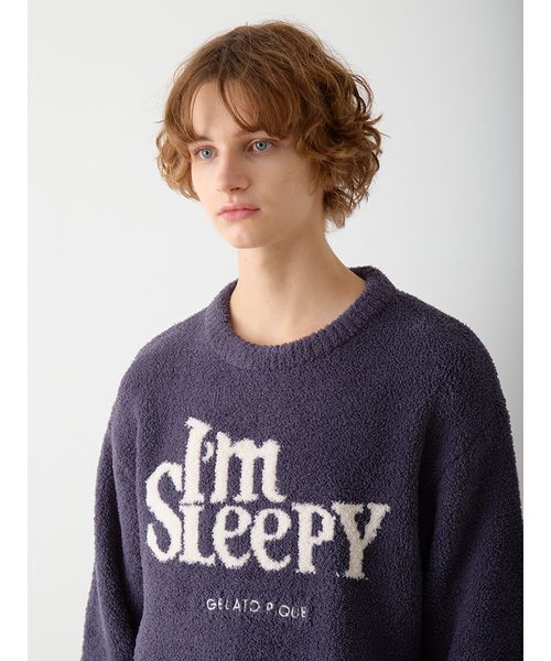 HOMME】パウダースリーピーロゴジャガードプルオーバー＆ロングパンツ