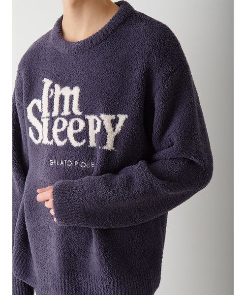 HOMME】パウダースリーピーロゴジャガードプルオーバー＆ロングパンツ