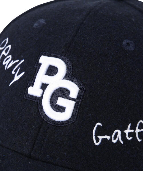 PEARLY GATES（パーリーゲイツ）の「【PEARLY GATES】ロゴ刺繍起毛キャップ (UNISEX)（キャップ・レディース・ホワイト/ネイビー・FREE）」の7枚目の写真