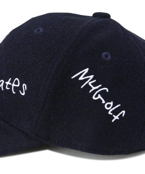 PEARLY GATES（パーリーゲイツ）の「【PEARLY GATES】ロゴ刺繍起毛キャップ (UNISEX)（キャップ・レディース・ホワイト/ネイビー・FREE）」の8枚目の写真