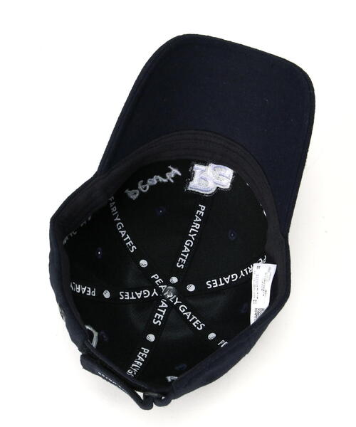 PEARLY GATES（パーリーゲイツ）の「【PEARLY GATES】ロゴ刺繍起毛キャップ (UNISEX)（キャップ・レディース・ホワイト/ネイビー・FREE）」の12枚目の写真