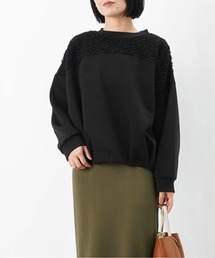 LUCA/LADY LUCK LUCA | LC/LLL ブークレー切替カットソー(Tシャツ/カットソー)