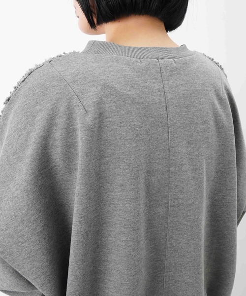 LUCA/LADY LUCK LUCA（ルカ/レディラックルカ）の「LC/LLL ブークレー切替カットソー（Tシャツ/カットソー・レディース・ブラック/アイボリー/グレー・FREE）」の10枚目の写真