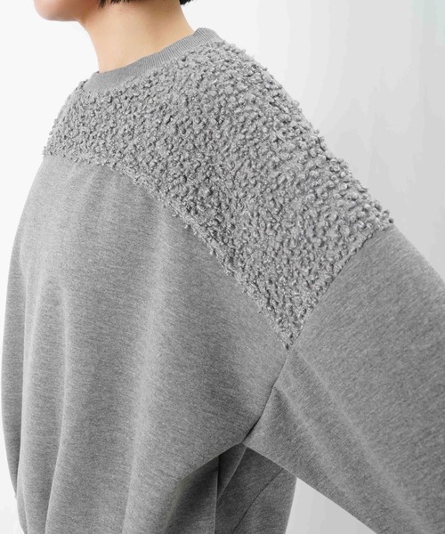 LUCA/LADY LUCK LUCA（ルカ/レディラックルカ）の「LC/LLL ブークレー切替カットソー（Tシャツ/カットソー・レディース・ブラック/アイボリー/グレー・FREE）」の9枚目の写真