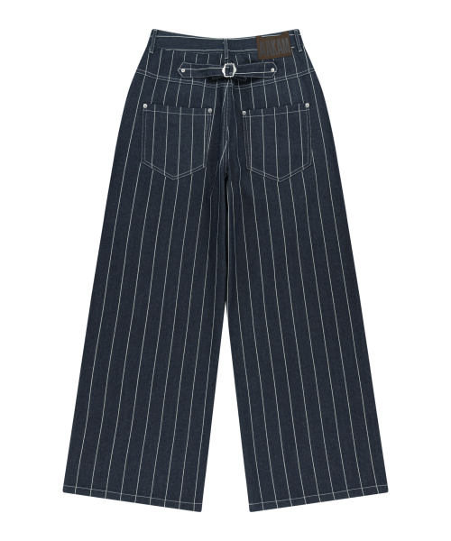 AAKAM(アーカム)の「Striped Cinch Back Denim Pants (Blue)(デニムパンツ・レディース・その他・1/2)」の13枚目の写真