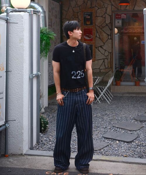 AAKAM(アーカム)の「Striped Cinch Back Denim Pants (Blue)(デニムパンツ・レディース・その他・1/2)」の17枚目の写真