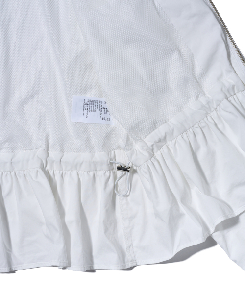 YOUHEE(ユヒ)の「RUFFLE DETAILED WINDBREAKER WHITE(その他アウター・レディース・その他・FREE)」の7枚目の写真