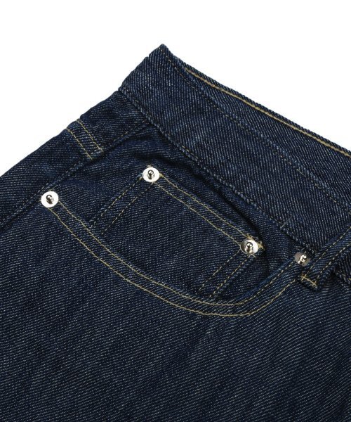 TRILLION(トリリオン)の「(夏生地)バイオストーンウォッシングサマークールワイドデニムパンツ(SUMMER INDIGO)(デニムパンツ・レディース・その他・SMALL/MEDIUM/LARGE/X-LARGE)」の6枚目の写真