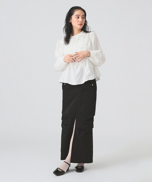 GHOSPELL(ゴスペル)の「GHOSPELL / Caro Asymmetric Top(シャツ/ブラウス・レディース・オフホワイト・SMALL)」の3枚目の写真
