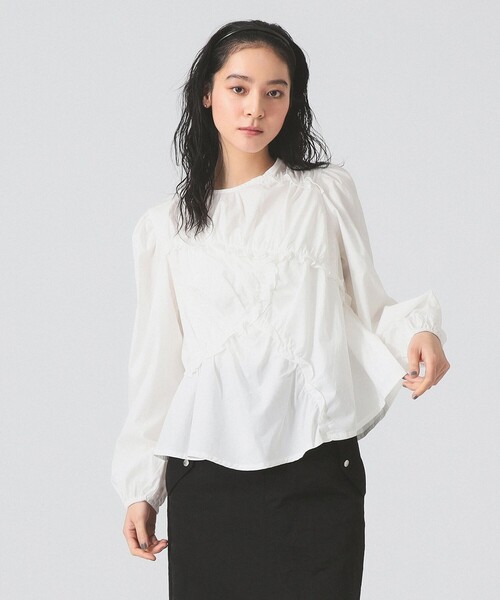 GHOSPELL(ゴスペル)の「GHOSPELL / Caro Asymmetric Top(シャツ/ブラウス・レディース・オフホワイト・SMALL)」の5枚目の写真