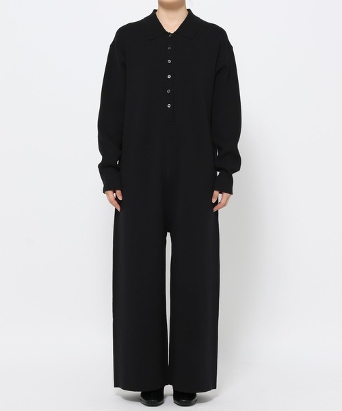 LOWRYS FARM（ローリーズファーム）の「ニットジャンプスーツ　606911（つなぎ/オールインワン・レディース・ブラック/グレー・FREE）」の8枚目の写真