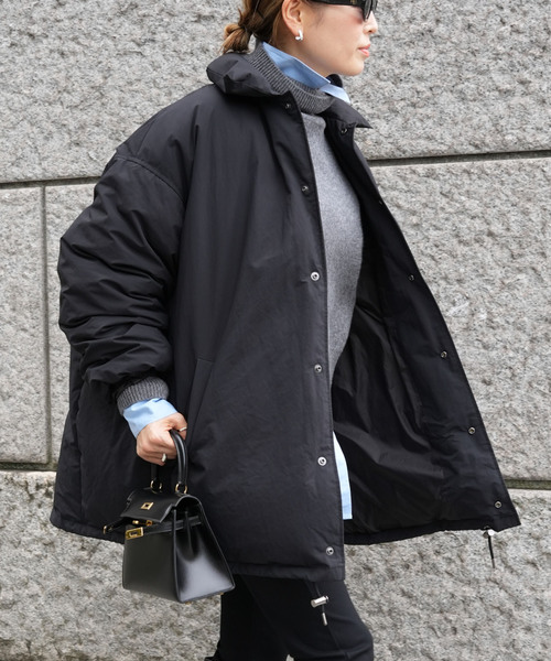 CALUX/キャラクス】PUFFER COACH JACKET（ダウンジャケット/コート