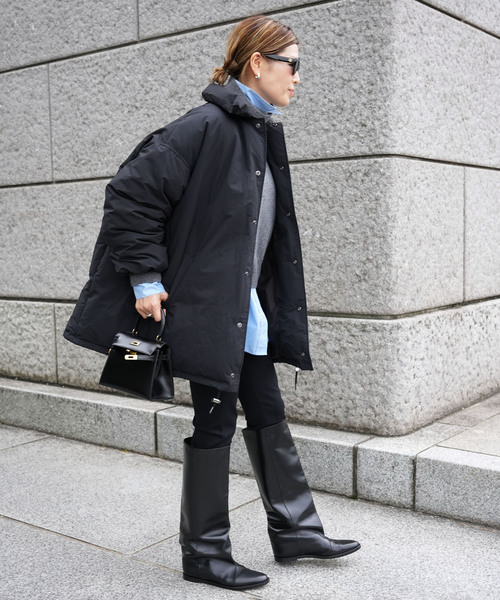 CALUX/キャラクス】PUFFER COACH JACKET（ダウンジャケット/コート