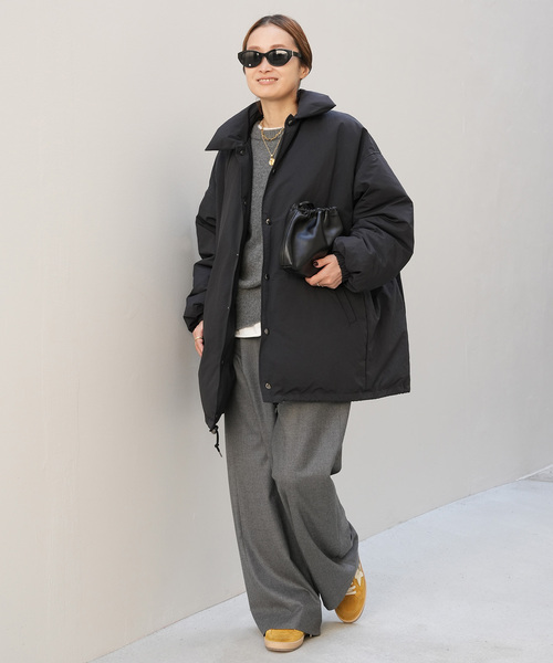 CALUX/キャラクス】PUFFER COACH JACKET（ダウンジャケット/コート