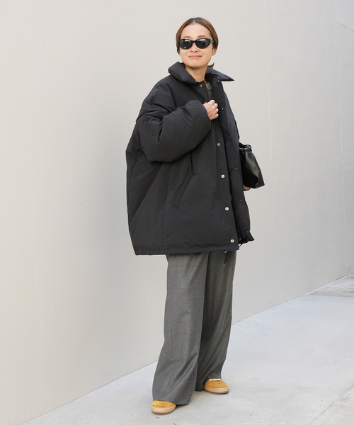 CALUX/キャラクス】PUFFER COACH JACKET（ダウンジャケット/コート