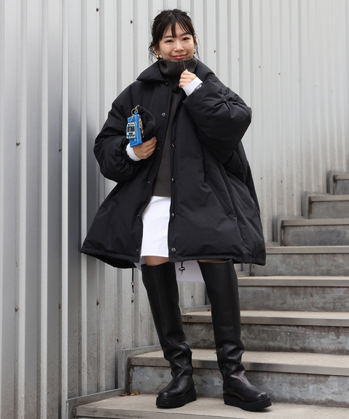 CALUX/キャラクス】PUFFER COACH JACKET（ダウンジャケット/コート