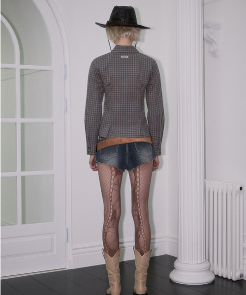 ROSEFRANTZ（ロゼフランツ）の「Lace Line Pintuck Shirt [Brown]（シャツ/ブラウス・レディース・ブラウン・SMALL/MEDIUM）」の7枚目の写真