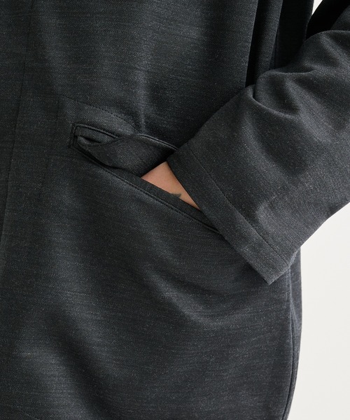 WHITE MOUNTAINEERING(ホワイトマウンテニアリング)の「【White Mountaineering / ホワイトマウンテニアリング】別注 JERSEY JACKET(テーラードジャケット・メンズ・ダークグレー/ブラック・2/1/0)」の9枚目の写真