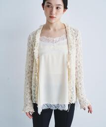 CODE A（コードエー）の「lingerie mood lace cami（シャツ/ブラウス）」