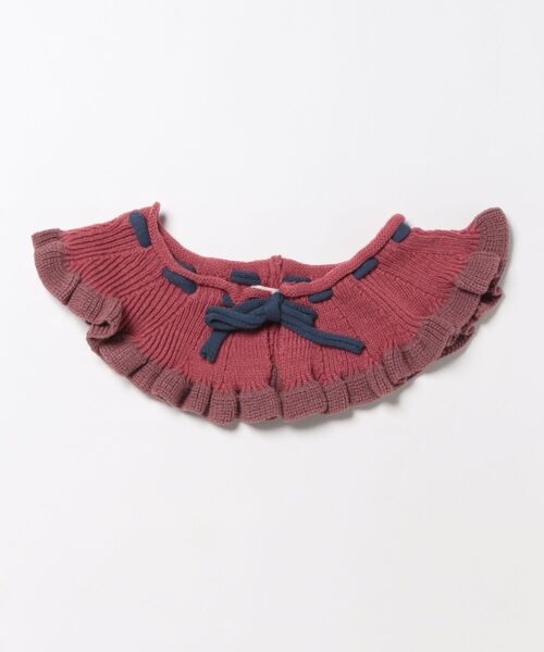 MARKEY'S(マーキーズ)の「ニットフリルカラー(付け襟・キッズ・オフホワイト/ブラウン/ピンク・FREE)」の5枚目の写真