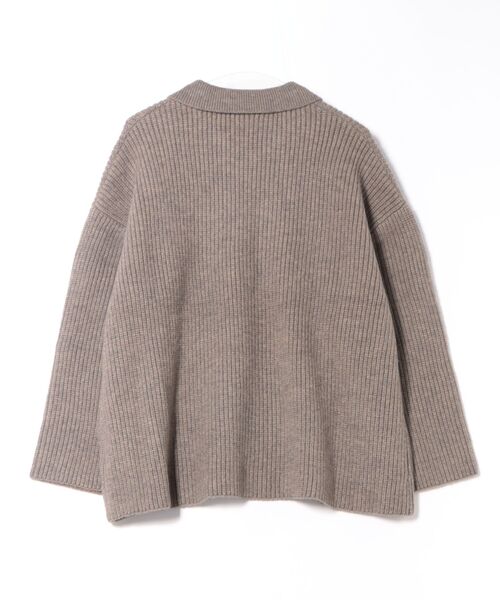 esutoreja（エストレジャ）の「スキッパーポロデザインニット（ニット/セーター・レディース・アイボリー/グレイッシュベージュ/ブラウン・FREE）」の10枚目の写真
