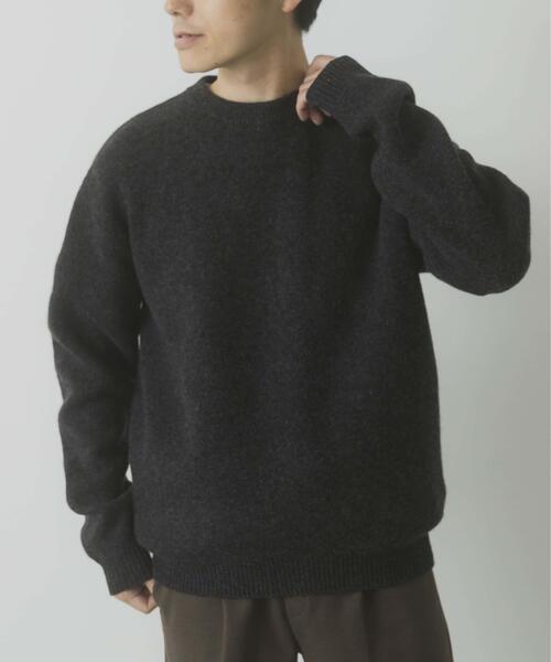 タスマニア メリノウール100 クルーネックニット（ニット/セーター