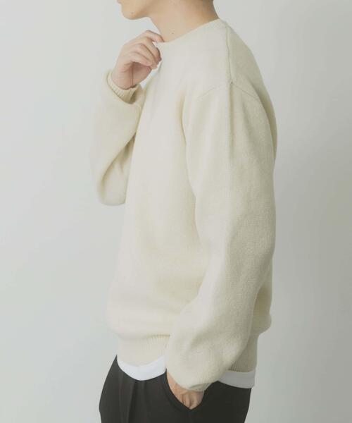 セール】タスマニア メリノウール100 クルーネックニット（ニット