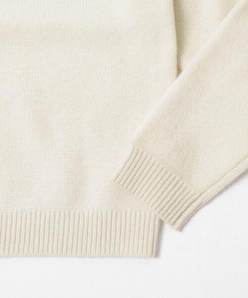 ITEMS URBANRESEARCH（アイテムズ アーバンリサーチ）の「タスマニア メリノウール100 クルーネックニット（ニット/セーター・メンズ・チャコールグレー/バーガンディー/ホワイト/マスタード/ブルー系その他/ベージュ・MEDIUM/LARGE）」の13枚目の写真