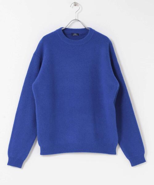 ITEMS URBANRESEARCH（アイテムズ アーバンリサーチ）の「タスマニア メリノウール100 クルーネックニット（ニット/セーター・メンズ・チャコールグレー/バーガンディー/ホワイト/マスタード/ブルー系その他/ベージュ・MEDIUM/LARGE）」の18枚目の写真