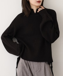 EGLANTINE（エグランティーヌ）の「EGLANTINE ウール混サイドジッパーニット（ニット/セーター）」