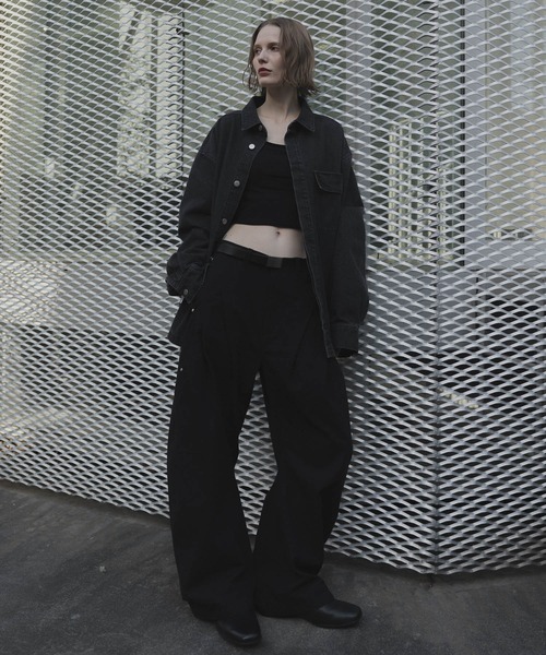 remer（リメール）の「モダンオーバーサイズ デニムジャケット - MODERN OVERSIZED DENIM JACKET（デニムジャケット・メンズ・サックスブルー/ブラック・X-SMALL/SMALL/MEDIUM/LARGE）」の16枚目の写真