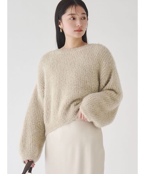 LAGUNAMOON（ラグナムーン）の「バックデザインファーラメニットプルオーバー（ニット/セーター・レディース・グレー/ベージュ/ピンク・FREE）」の17枚目の写真